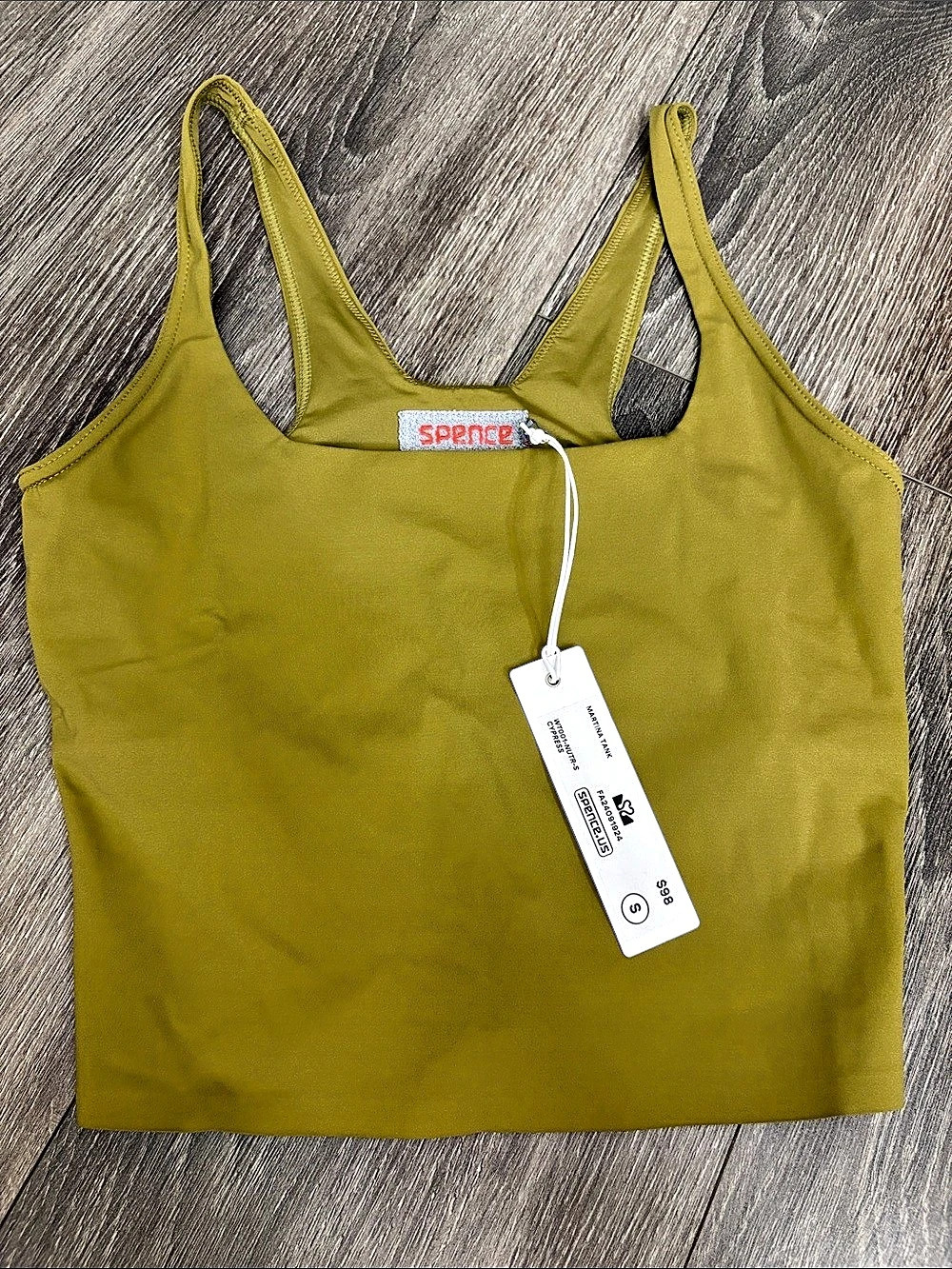 Girlfriend Collective Martina Tank Green NWT Tank Top